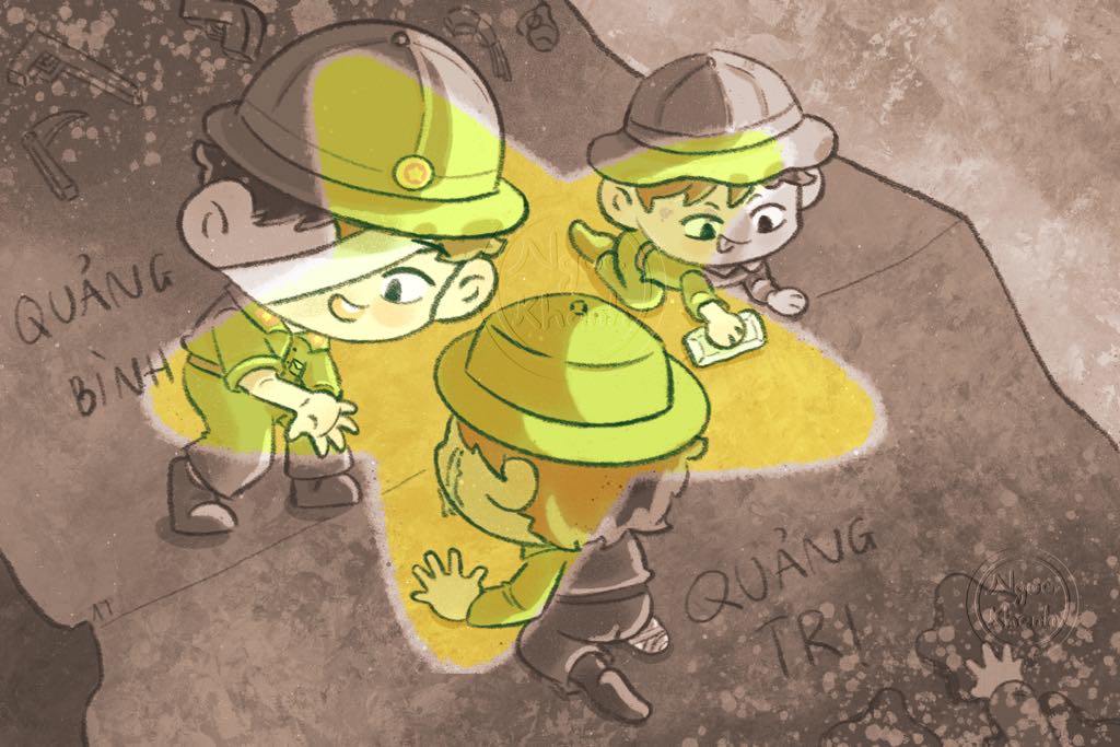 khanhnguyen0206's tweet image. Vietnamese Reunification day 50th anniversary (30/4/1975 - 30/4/2025)
#illustration #イラスト #ゆるいイラスト #かわいいイラスト