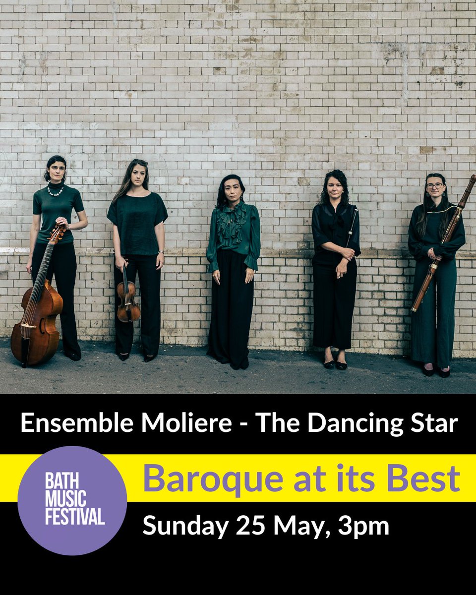 Bath Music Festival (@bathmusicfest) on Twitter photo ‘Ensemble Molière are clearly totally absorbed into the French Baroque style of performing, their eloquent playing revealing the sensitivities and bon goût that the genre demands.’
-Early Music Review
Book now <a href="/ensemblemoliere/">Ensemble Molière</a> Sun 25 May, 3pm.
bathfestivals.org.uk/the-bath-festi… ‘Ensemble Molière are clearly totally absorbed into the French Baroque style of performing, their eloquent playing revealing the sensitivities and bon goût that the genre demands.’
-Early Music Review
Book now <a href="/ensemblemoliere/">Ensemble Molière</a> Sun 25 May, 3pm.
bathfestivals.org.uk/the-bath-festi…