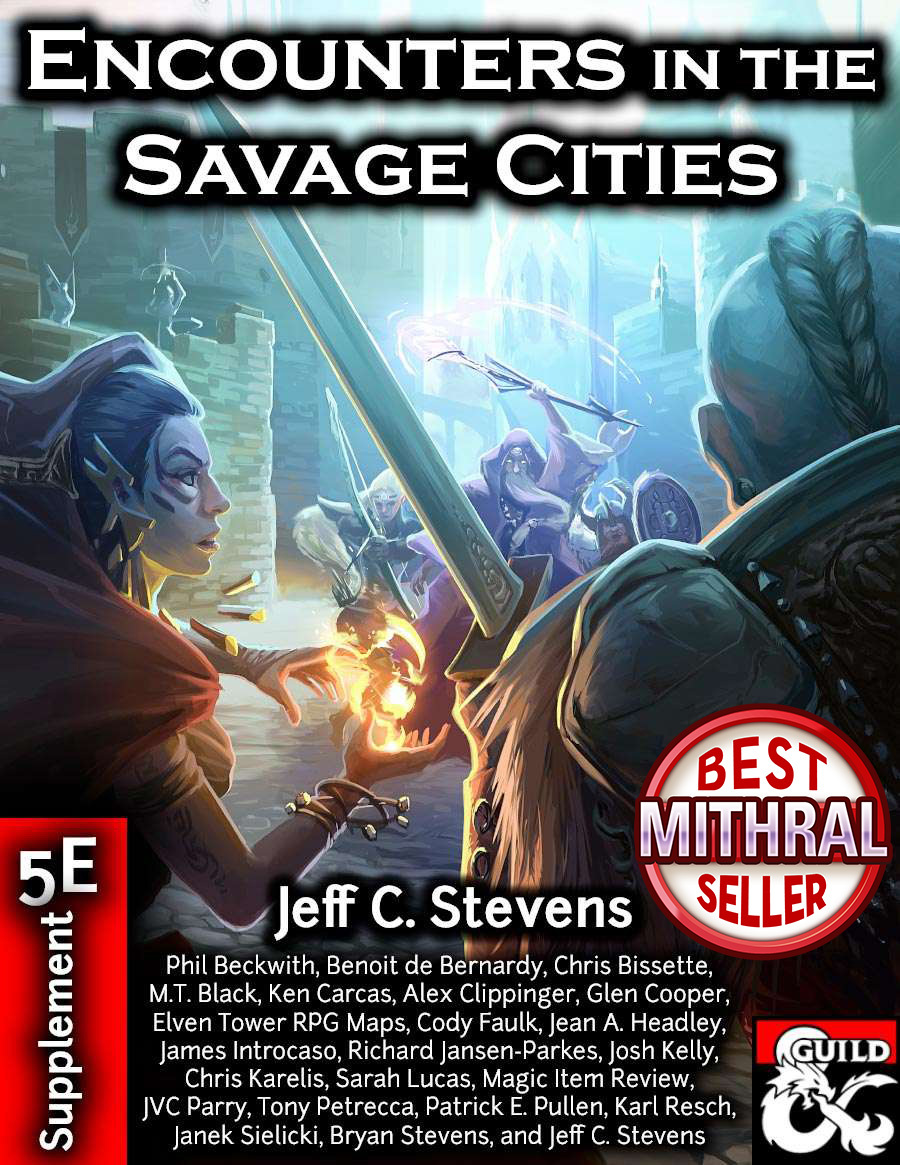 TheKindGM's tweet image. Read our review of Encounters in the Savage Cities, Jeff C. Stevens's urban-flavoured edition of the Savage Encounters series.

#ttrpgcommunity #dnd5e #dmsguild
