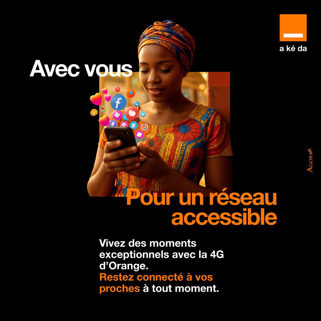 Peu importe où vous vous trouvez, le réseau Orange est là.🛜📍
Nous vous accompagnons dans vos moments les plus précieux.🧡✨

#OrangeAKeda #4G #Fun #Vitesse
#Partage #Live