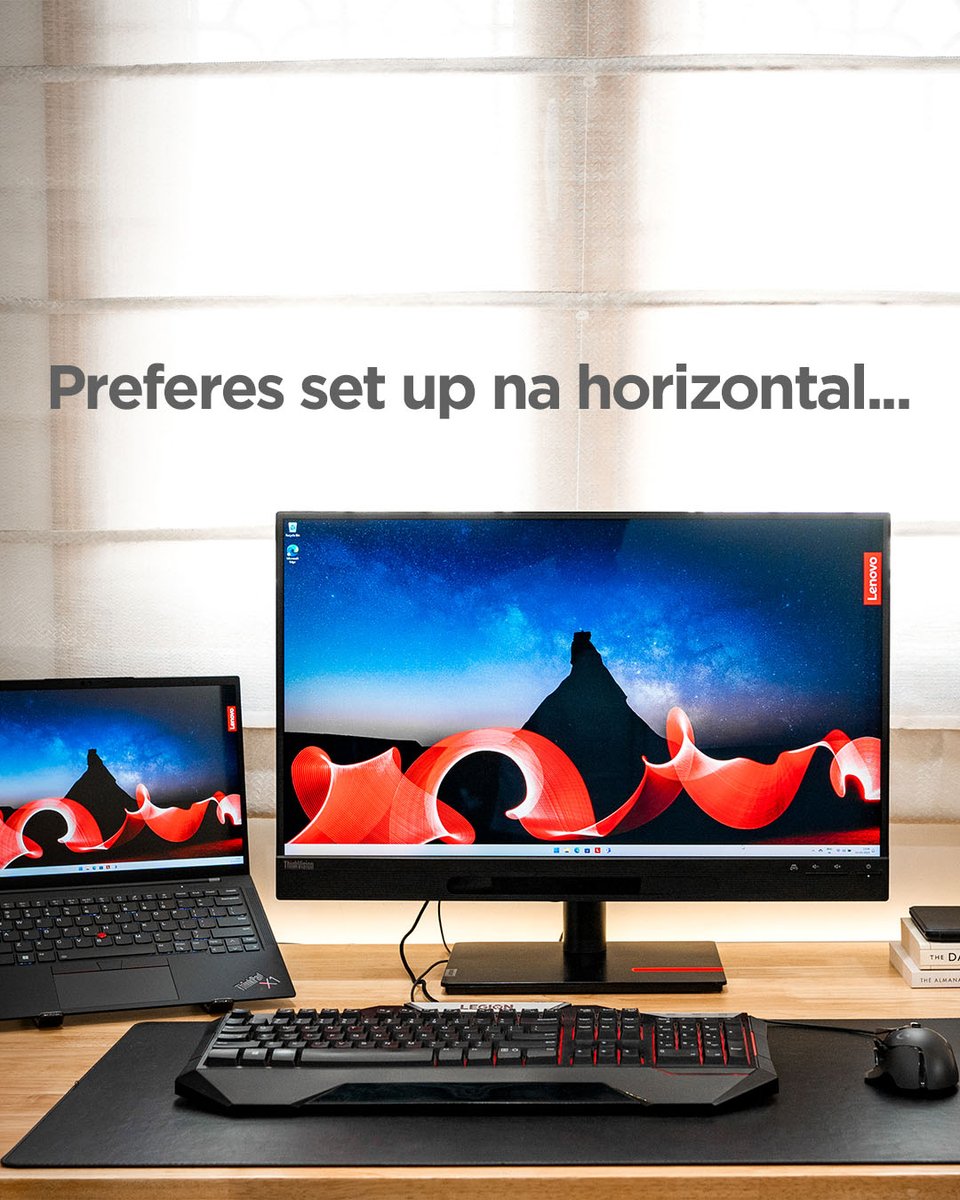 lenovoportugal's tweet image. O ThinkVision adapta-se ao teu ritmo, seja qual for o teu setup.
Diz-nos como preferes trabalhar! 👇

#Lenovo #ThinkVision