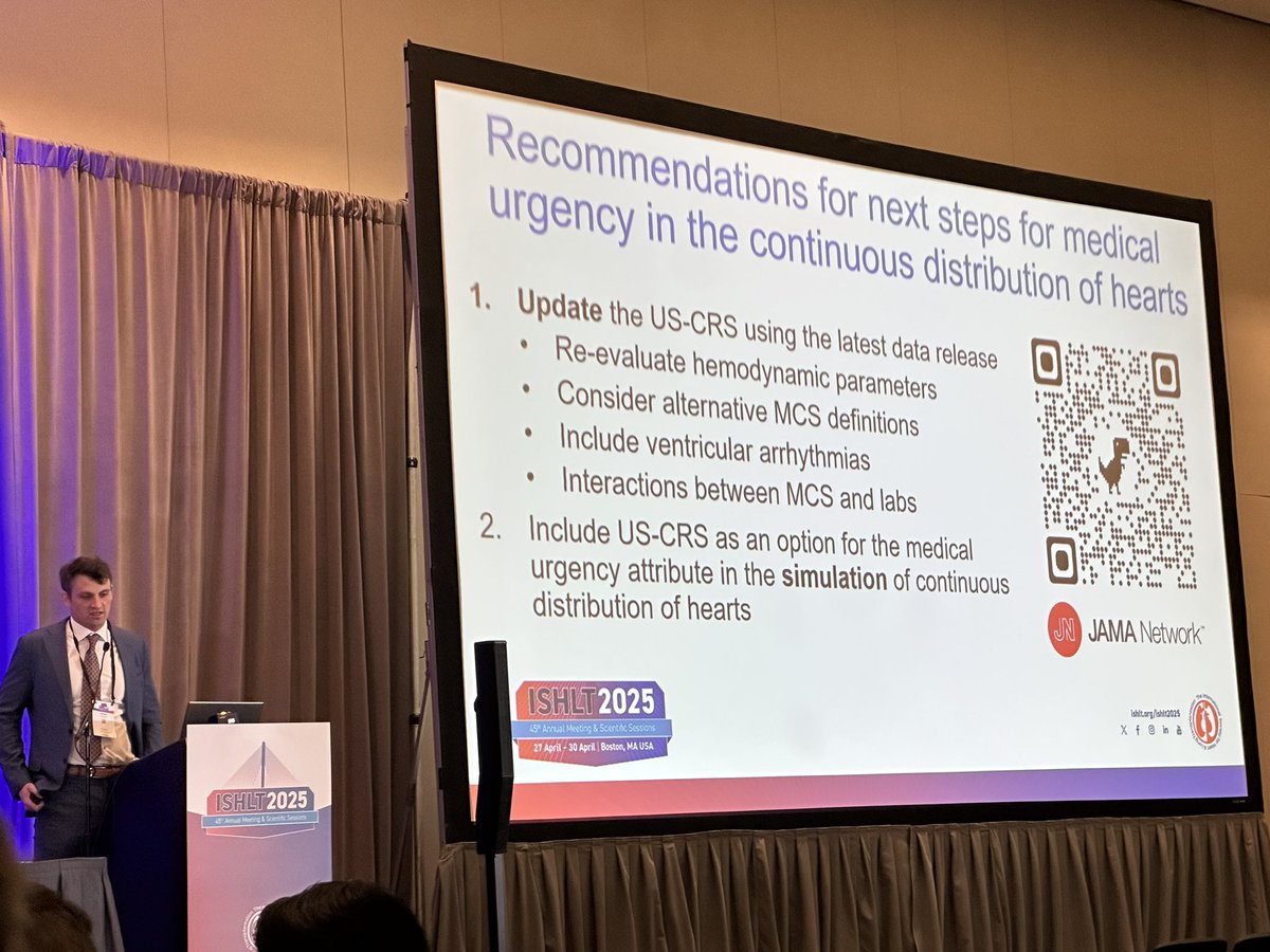 Ben Chung MD (@benchungmd) on Twitter photo <a href="/UChicagoMed/">UChicago Medicine</a> <a href="/WF_Parker/">William F Parker, MD, PhD</a> lays out the path forward for fair distribution of heart donors at #ISHLT2025: reconsider hemodynamics, VAs, impact of durable LVADs / MCS, and use US-CRS. <a href="/ISHLT/">The ISHLT</a> <a href="/UChicagoCardio/">UChicagoCardio</a> <a href="/uchicagohvc/">UChicagoHVC</a> <a href="/UChicagoMed/">UChicago Medicine</a> <a href="/WF_Parker/">William F Parker, MD, PhD</a> lays out the path forward for fair distribution of heart donors at #ISHLT2025: reconsider hemodynamics, VAs, impact of durable LVADs / MCS, and use US-CRS. <a href="/ISHLT/">The ISHLT</a> <a href="/UChicagoCardio/">UChicagoCardio</a> <a href="/uchicagohvc/">UChicagoHVC</a>