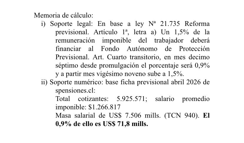 realtfloresj's tweet photo. Adjunto una breve memoria de cálculo de mis estimaciones para revisión. Es un aporte para que las empresas calculen la presión sobre la caja a partir de agosto 2026. https://t.co/BwYa9ghtIO