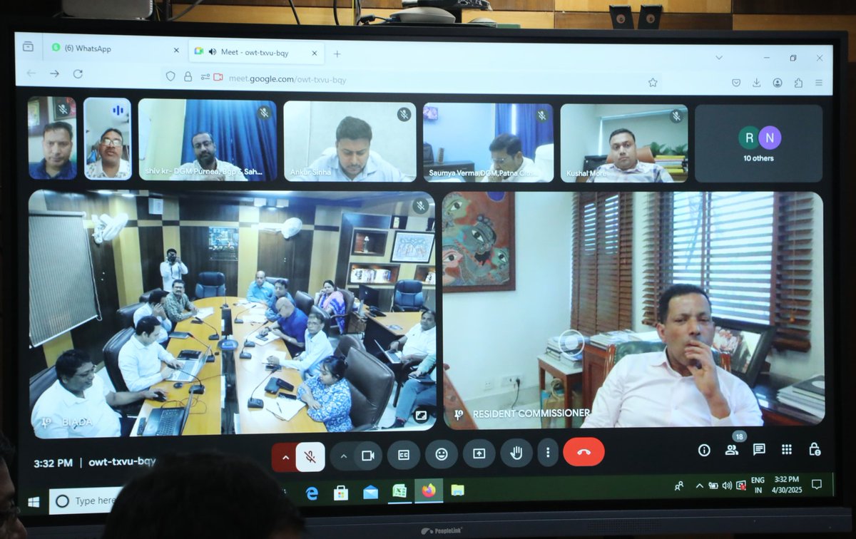BIADAbihar's tweet photo. 📢 Grievance Redressal Meet: BIADA Listens, Responds, Resolves!
@BIADAbihar we don’t just plan industrial growth—we listen to those building it.
Grievance Redressal Meeting was held under the chairmanship of Shri Kundan Kumar, IAS, MD, BIADA, reaffirming our commitment to a responsive, investor-friendly ecosystem.
✅ Hybrid format – making it accessible for all
Entrepreneurs from BIADA industrial areas— Patliputra, Pandual, IGC Maranga, and Sikanderpur—actively participated in the session. A total of five entrepreneurs presented their issues, which ranged from land allotment  to infrastructural and procedural support.
✅ Every voice heard, every concern addressed
From open dialogue to actionable resolution, these sessions are more than just meetings—they’re a platform for progress.
Because building Bihar’s industrial future means empowering its entrepreneurs today.
#InvestBihar #BIADA #BiharHaiTayar
 @mishranitish @kundan_ias @IndustriesBihar @idabihar @IPRDBihar @SEVA_SBPDCL @SEVA_NBPDCL