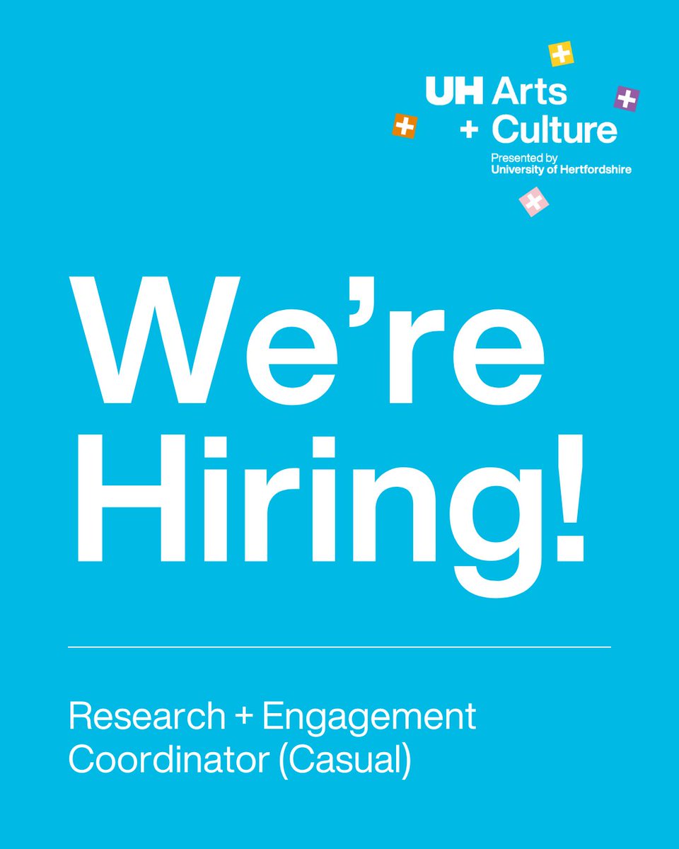 We are looking for an experienced Research and Engagement Coordinator to lead the second phase of the ‘Living Memories of St Albans School of Art’ project. 
For more info + to apply, please visit: tinyurl.com/3t9tthhd