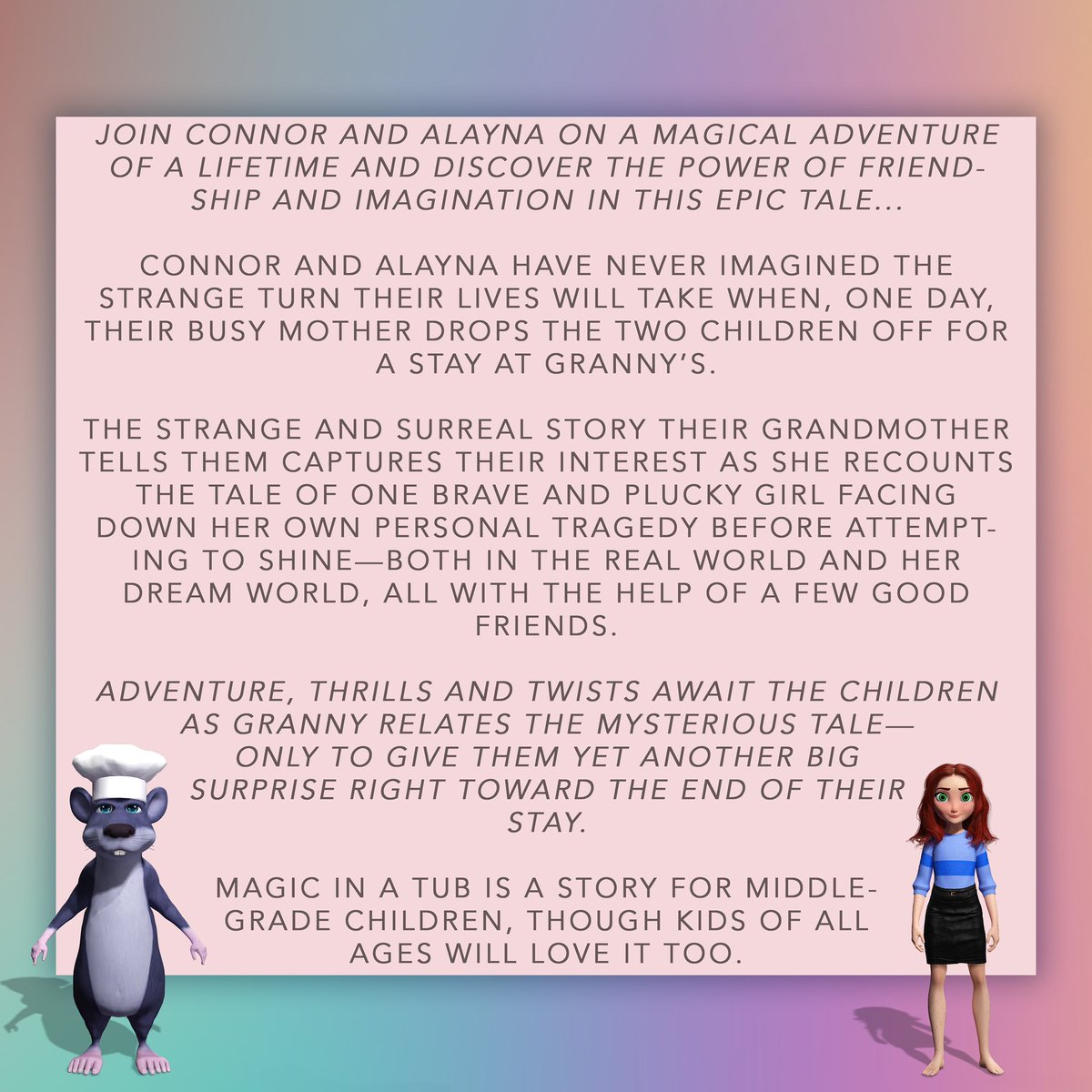 renesmeewolfen's tweet image. Book spotlight!
Amazon: amzn.to/3GvCk4q
#MagicalAdventure #FriendshipGoals #ImaginationUnleashed #MiddleGradeReads #EpicTales #indiebooks #Bookstagram