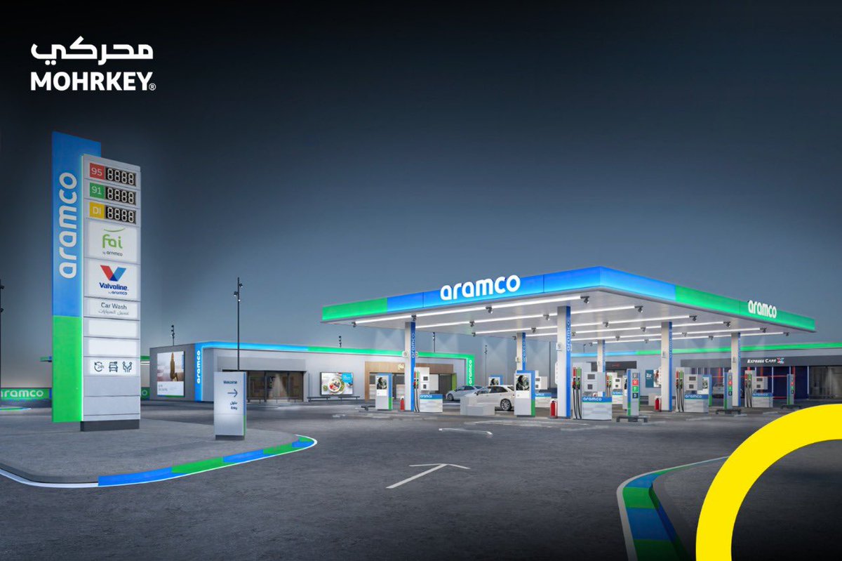 SaudiProject's tweet photo. شركة محركي  @mohrkey تدشن "امتياز" أول محطة وقود تحمل علامة أرامكو في مدينة بريدة، وتضم متجر فيّ وخدمة إكسبرس كير للصيانة ومغسلة سيارات متخصصة، وذلك ضمن خططها التوسعية لتعزيز تجربة العملاء https://t.co/P80H6dt5Rf