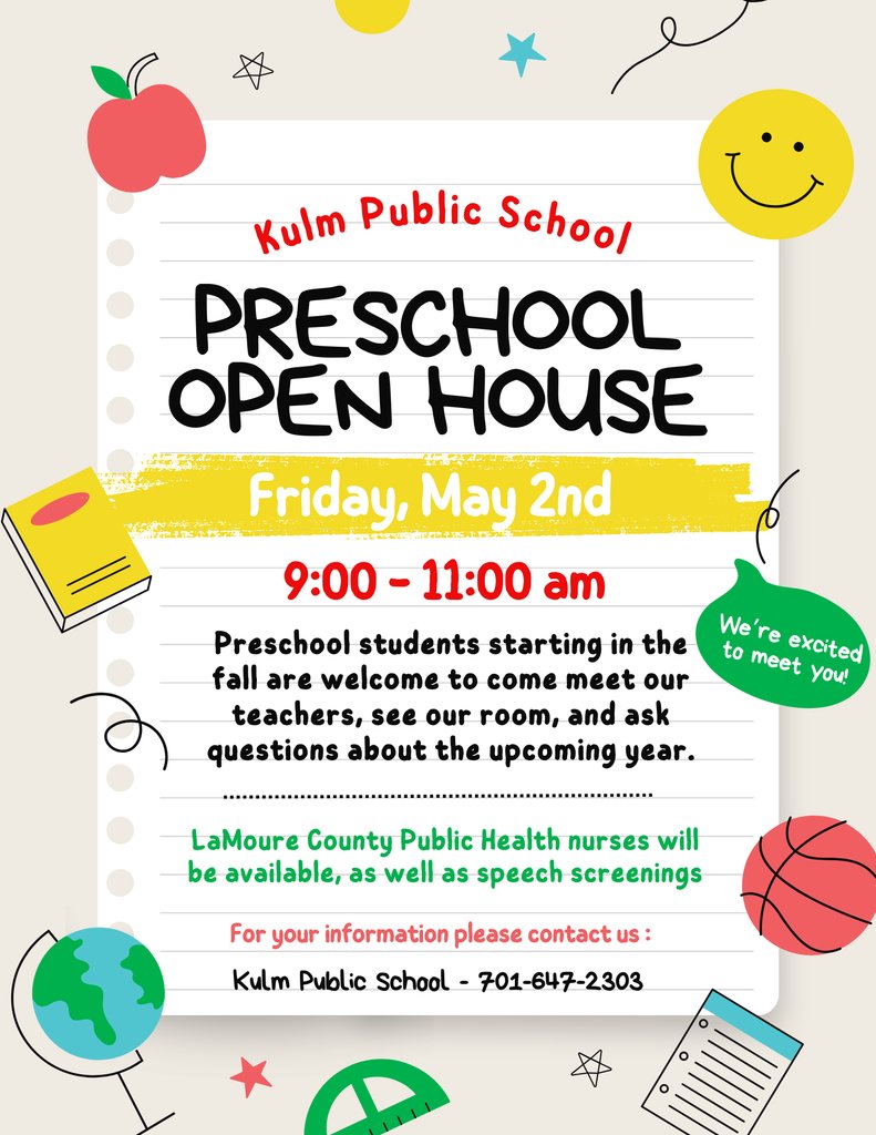 Reminder: The Preschool Open House is on Friday!