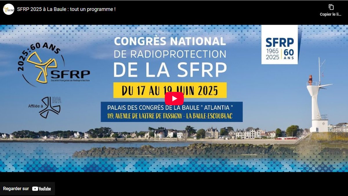 SFRP 2025 : voici en 1min 30 ce qui vous attend à notre congrès !
Venez nombreux pour célébrer les 60 ans de la SFRP !

youtu.be/tl4DsEwK5hs