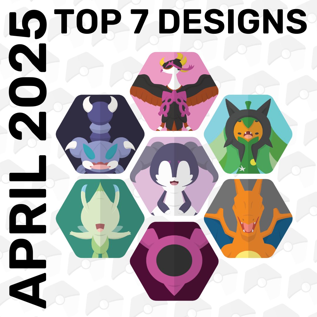 PokeHexDex's tweet photo. April has now come to and end; here's my most viewed designs from the past month!

1. #Fezandipiti
2. #Skorupi
3. #Ogerpon
4. #Indeedee
5. #Celebi
6. #Charizard
7. #Pecharunt

Which of these is your fave? #pokemon #pokemonart #pokemongo #pokemonlegendsza #pokemonscarletviolet https://t.co/5ZOTQ0Rej0