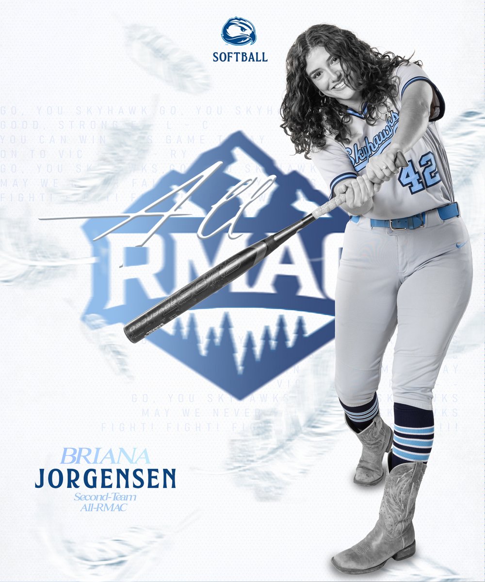 🥈𝐒𝐞𝐜𝐨𝐧𝐝-𝐓𝐞𝐚𝐦 𝐀𝐥𝐥-𝐑𝐌𝐀𝐂🥈

After dominating at the plate and holding down the hot corner, Briana Jorgensen captures Second-Team All-RMAC honors in her final season as a Skyhawk!

#ToTheTop