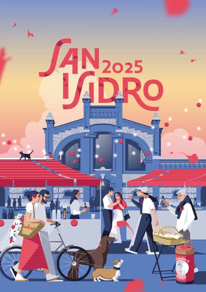 JMDChamberi's tweet photo. 🗣 Presentamos el cartel de las Fiestas de San Isidro Madrid 2025
🎨 El diseño del artista madrileño Javier Navarrete, El Chico Llama, cuenta con 4 adaptaciones de espacios icónicos de esta celebración. 
¿Con cuál te identificas más? 🧐

Más información 👇
https://t.co/4XbibO89th https://t.co/kcef4qfEt7
