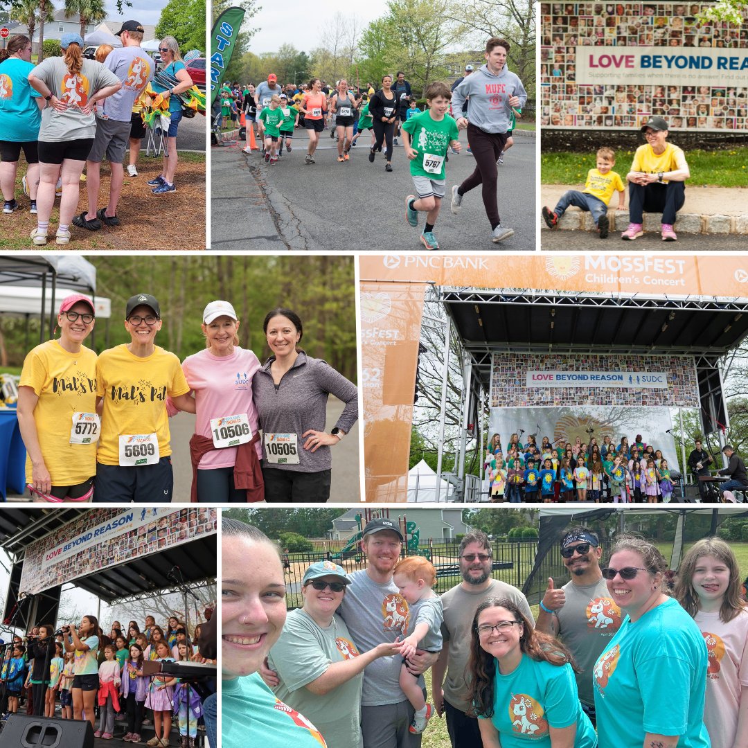 We’re grateful for the incredible April events that honored Moss, Malcolm &amp; Eleanor. 💛💙 Thank you for walking, running, singing &amp; remembering with us. Your love strengthens the SUDC community and our mission. #SUDC #MilesForMalcolm #MossFest #EleanorsMagicalMiles