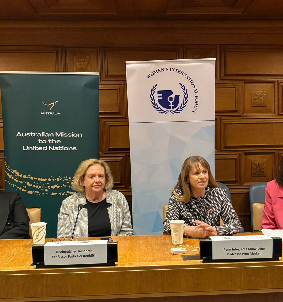 WIF_UN's tweet photo. 📣 We were thrilled to host such an engaging discussion at #WIF for our April event: “Lost Culture: How and Why the Past Is Weaponized—And What We Can Do About It.” Thanks to our panelists Prof. Lynn Meskell &amp; Prof. Patty Gerstenblith, to everyone who joined. #WIF24APRIL2025 https://t.co/7uP1Z63aSJ