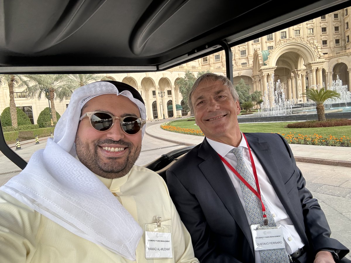 GramercyFunds's tweet photo. Our head of Capital Solutions, Gustavo Ferraro, and our Head of International Capital Markets, Hamad A. Almudhaf, CFA, in Riyadh at the Saudi Arabia Private Markets Meeting. Gramercy is excited to be a sponsor of this event and have Gustavo participate in the keynote panel. https://t.co/KsbWvmCoLH