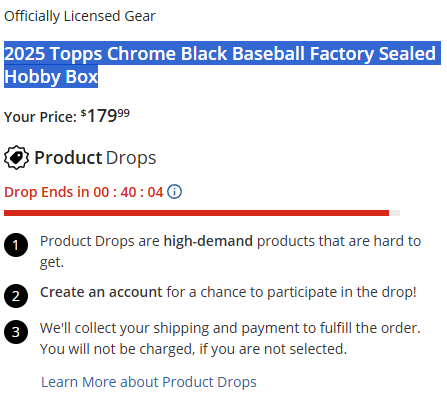 nobita89siyoze's tweet photo. 海外住所を作る余裕がある方は、2025 Topps Chrome Black Baseball Factory Sealed Hobby BoxはMLB USの公式で後40分で販売終了ですが、MLBでも購入可能です!
https://t.co/PccZE7nFhB
海外住所を無料で作るにはツリーから、、、
#MLBshop #ブラッククローム #ad https://t.co/SNgdz6bG3I