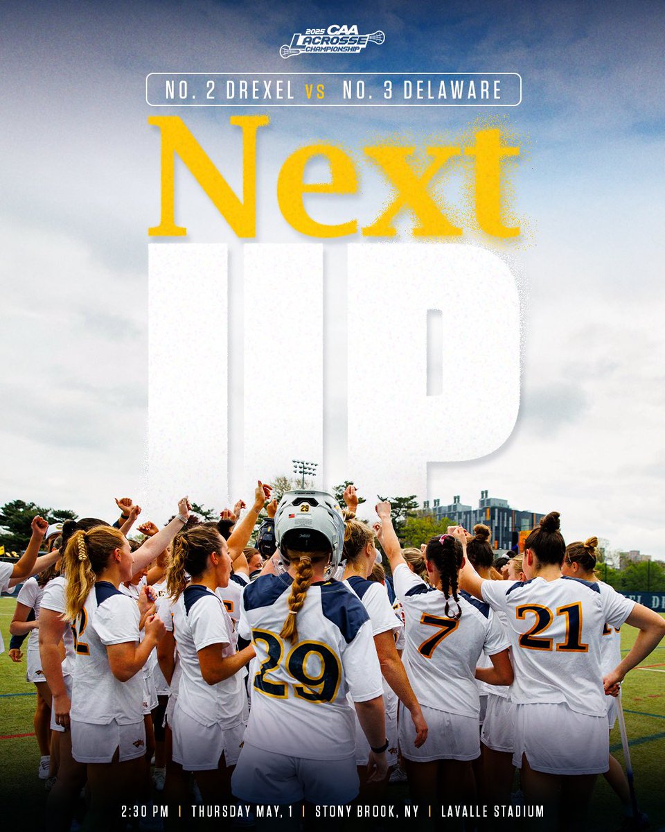 One more sleep. 

🗓️ l Thursday, May 1
🆚 l No. 3 Delaware 
📍 l Stony Brook, NY
⏰ l 2:30 PM
💻 l <a href="/WatchLacrosseTV/">Lacrosse TV</a>
