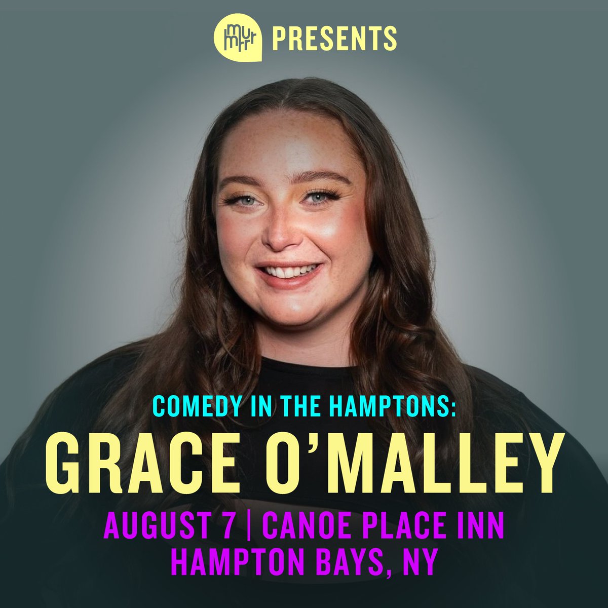 Catch comedy wild child <a href="/grace__omalley/">O'MALLEY</a> live at <a href="/CanoePlace/">Canoe Place</a> on August 7th! With a brand-new solo podcast on Alex Cooper’s Unwell network &amp; a tour already selling out, don’t miss one of stand-up’s most promising stars bringing the heat to the Hamptons!

Tickets on sale Friday!🔗