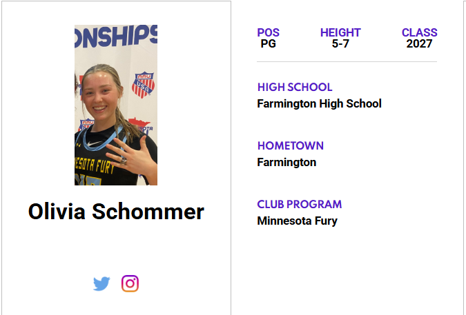 Minnesota Jr. All-Star GBB (@jrallstarmn) on Twitter photo Check out Olivia Schommer's (<a href="/Olivia_schommer/">Olivia schommer</a>) ππΌππππΎππππ πππΌπππ πππππππ! ‡οΈ
jrallstar.com/maxrecruit/maxβ¦
Start building your profile now at jrallstar.com/maxrecruit! Check out Olivia Schommer's (<a href="/Olivia_schommer/">Olivia schommer</a>) ππΌππππΎππππ πππΌπππ πππππππ! ‡οΈ
jrallstar.com/maxrecruit/maxβ¦
Start building your profile now at jrallstar.com/maxrecruit!