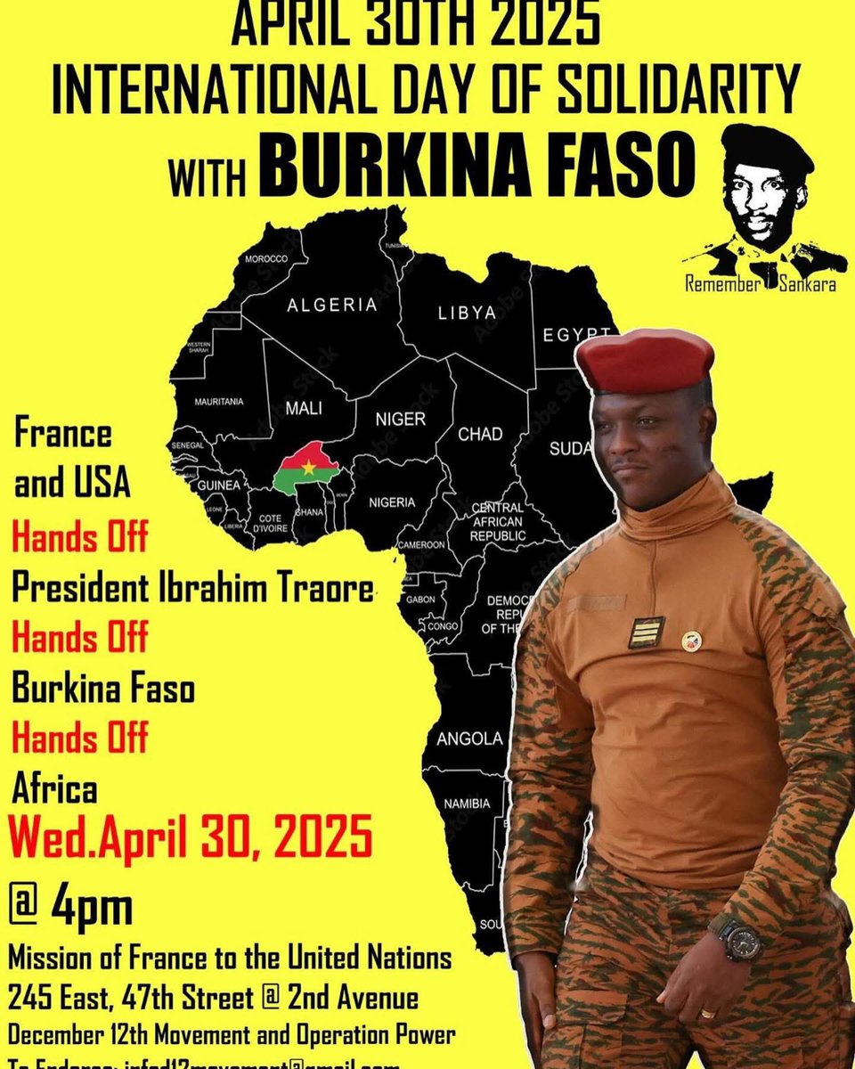 ValTourchin's tweet photo. Today is historic day. People all over the world marching in protest of Western interference in #BurkinaFaso and attempts on life of #IbrahimTraore 
#HandsOffBurkinaFaso 
#IStandWithIbrahimTraore https://t.co/xn2yGxkxwx