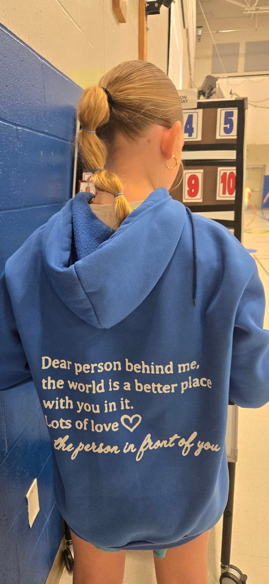 Love this student's shirt! #PhysEd #believeinyou