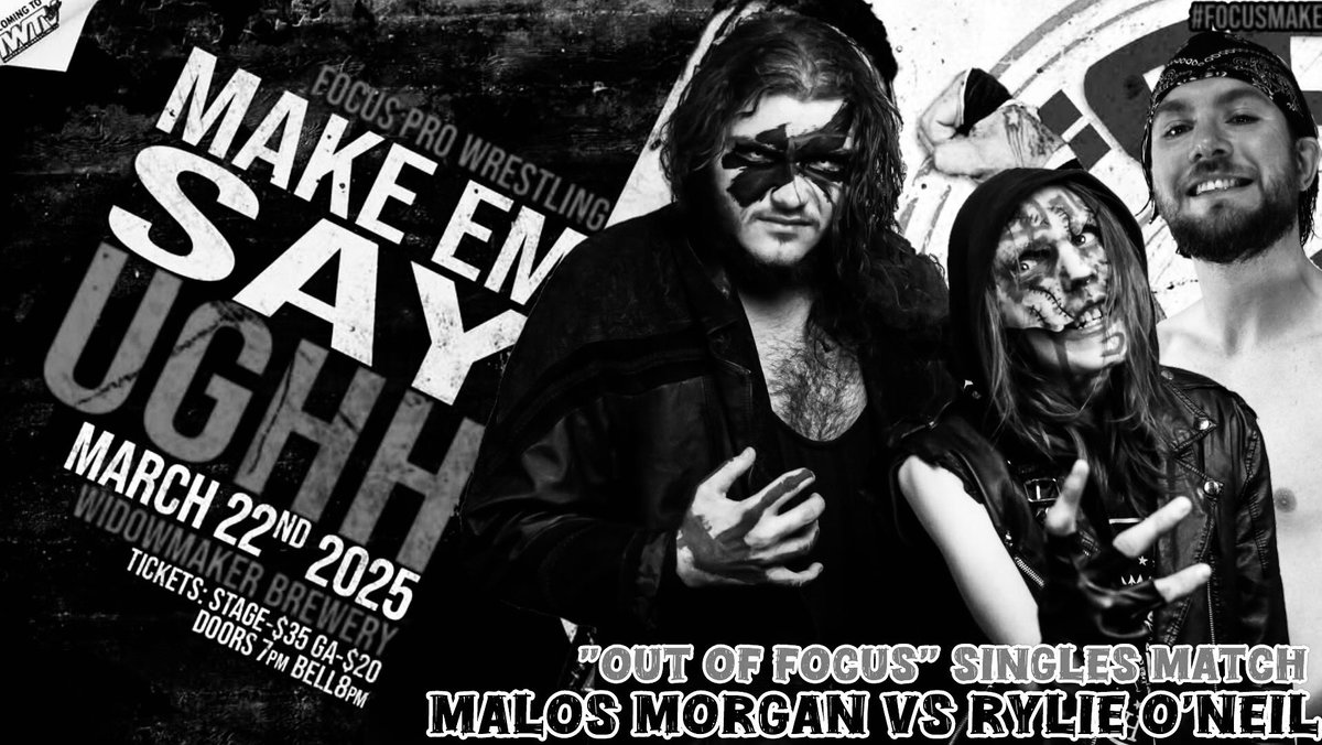 Focus Pro Wrestling (@focusprowrestle) on Twitter photo The OUT OF FOCUS showcase debuts on YouTube Thursday May 1 @ 5pm!
Malos Morgan vs <a href="/RylieO_21/">Rylie O'Neil</a>
Featuring <a href="/APlusZach434/">Zachory Léveillée</a> on commentary
youtu.be/x6e1b5WOj64?si… The OUT OF FOCUS showcase debuts on YouTube Thursday May 1 @ 5pm!
Malos Morgan vs <a href="/RylieO_21/">Rylie O'Neil</a>
Featuring <a href="/APlusZach434/">Zachory Léveillée</a> on commentary
youtu.be/x6e1b5WOj64?si…