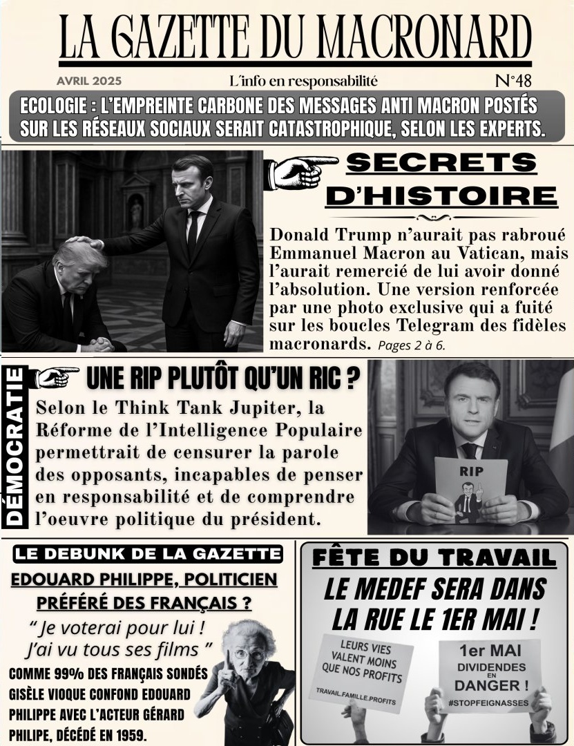 🔔Les amis, la Une de la Gazette. En responsabilité.