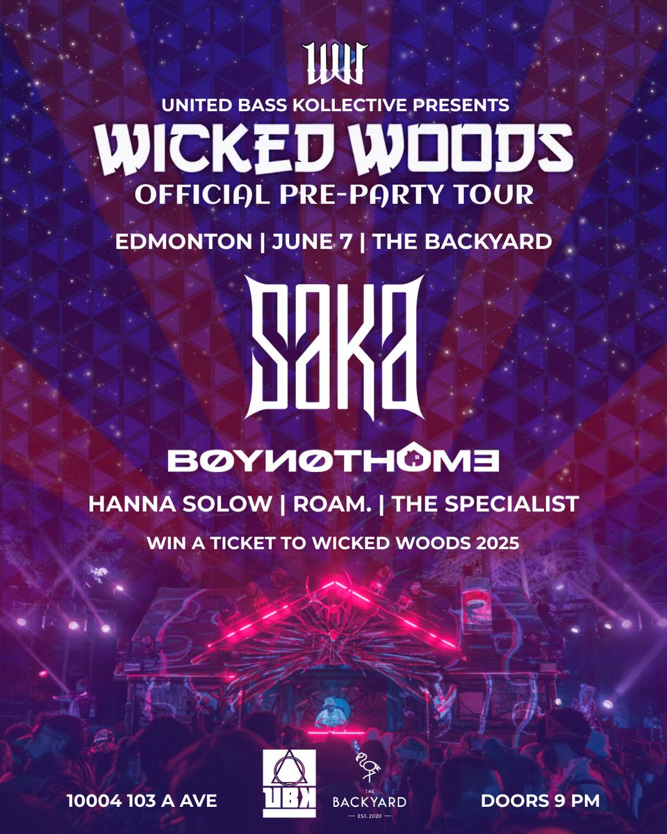 forgot to post this on here, but playing direct support for <a href="/soundslikesaka/">saka</a> at the Wicked Woods Pre-Party in EDMonton.

been putting the finishing touches on a BUNCH of new tunes for this one 🫣