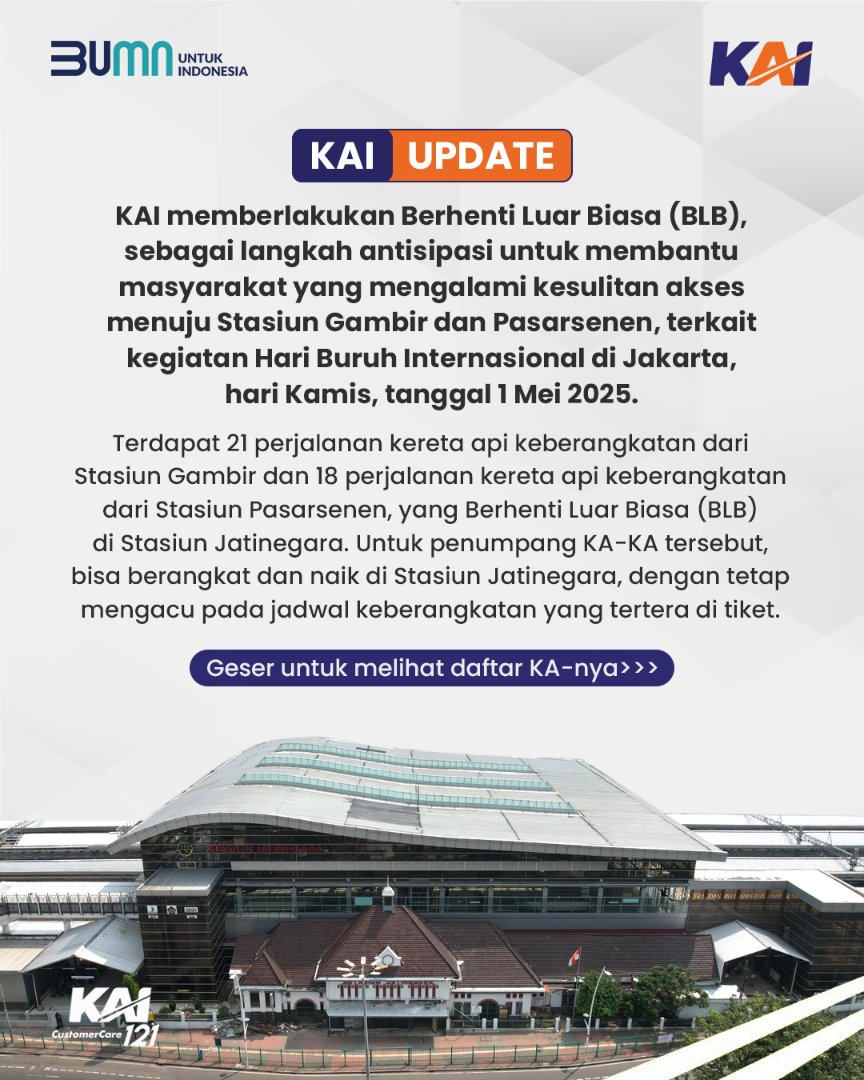 Kereta Api Indonesia tweet media
