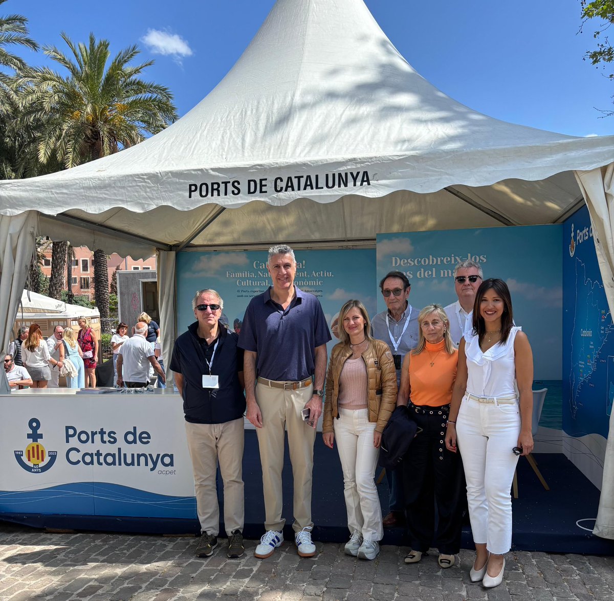 Avui hem rebut al nostre stand del <a href="/PalmaBoatShow/">Palma International Boat Show</a> a l’alcalde de Badalona, <a href="/Albiol_XG/">Xavier García Albiol</a> acompanyat per l’equip del <a href="/PortdeBadalona/">Port de Badalona</a>. 

Fins el 3 de maig podeu venir al nostre stand i us informarem de tota l’oferta dels Ports de Catalunya i el territori on es troben. 

#nautica