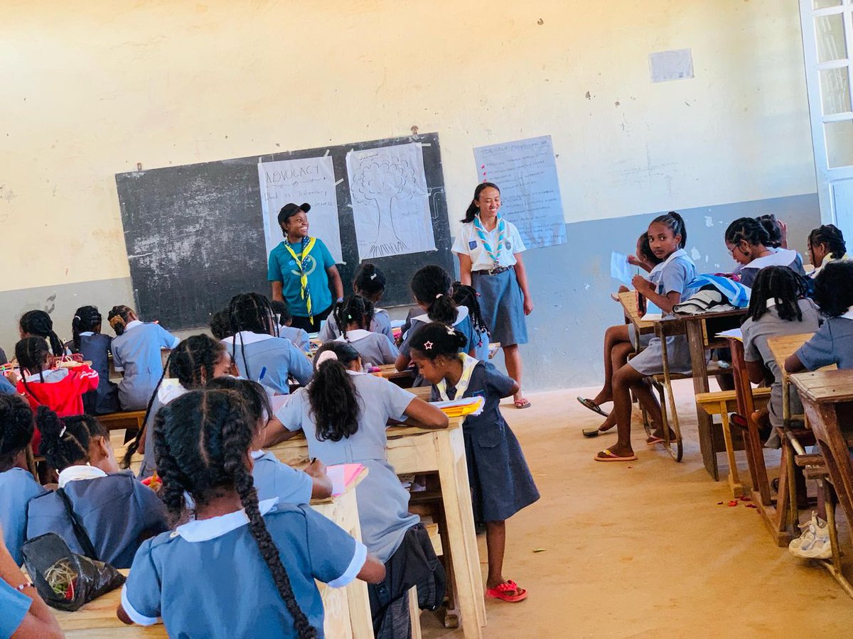 YessMpanazava's tweet photo. We had a powerful Advocacy session with the brownies and Guides!They got to learn what advocacy is,why speaking up matters, Analyzing the problem tree and who decision makers are.
Every girl’s voice counts. #Advocacy #yessgirlmovement @wagggsworld @africa_region @WAGGGSAsiaPac https://t.co/ReHEjYtFe8