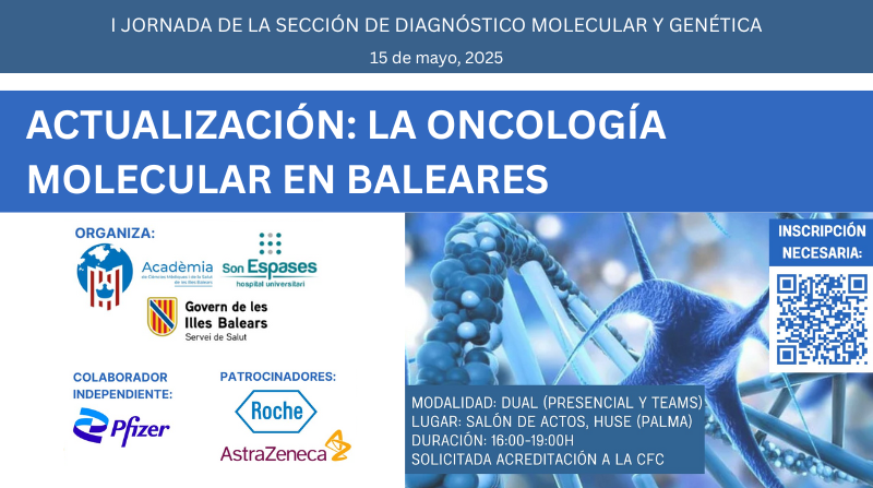 Infosalut (@infosalut) on Twitter photo #FormacioSalutIB📆Dia 15/05/2025 es farà la Jornada "Actualización: La oncología molecular en Baleares"
📝Organitza <a href="/AMBalear/">AcadèmiaMèdicaBalear</a> <a href="/SonEspases/">HU Son Espases</a> <a href="/ibsalut/">Servei de Salut de les Illes Balears (IB-SALUT)</a>
➡️Info f.mtr.cool/wldnhtgjwx
📣 <a href="/SonLlatzer/">Hospital Universitari Son Llàtzer</a> <a href="/HManacor/">Hospital de Manacor</a> <a href="/HospitaldeInca/">Hospital d'Inca</a> <a href="/idisbaib/">IdISBa</a> <a href="/apmallorca/">Gerència d'Atenció Primària de Mallorca</a> <a href="/COMbalears/">Comib</a> <a href="/donasangbalears/">Banc de Sang i Teixits</a> #FormacioSalutIB📆Dia 15/05/2025 es farà la Jornada "Actualización: La oncología molecular en Baleares"
📝Organitza <a href="/AMBalear/">AcadèmiaMèdicaBalear</a> <a href="/SonEspases/">HU Son Espases</a> <a href="/ibsalut/">Servei de Salut de les Illes Balears (IB-SALUT)</a>
➡️Info f.mtr.cool/wldnhtgjwx
📣 <a href="/SonLlatzer/">Hospital Universitari Son Llàtzer</a> <a href="/HManacor/">Hospital de Manacor</a> <a href="/HospitaldeInca/">Hospital d'Inca</a> <a href="/idisbaib/">IdISBa</a> <a href="/apmallorca/">Gerència d'Atenció Primària de Mallorca</a> <a href="/COMbalears/">Comib</a> <a href="/donasangbalears/">Banc de Sang i Teixits</a>
