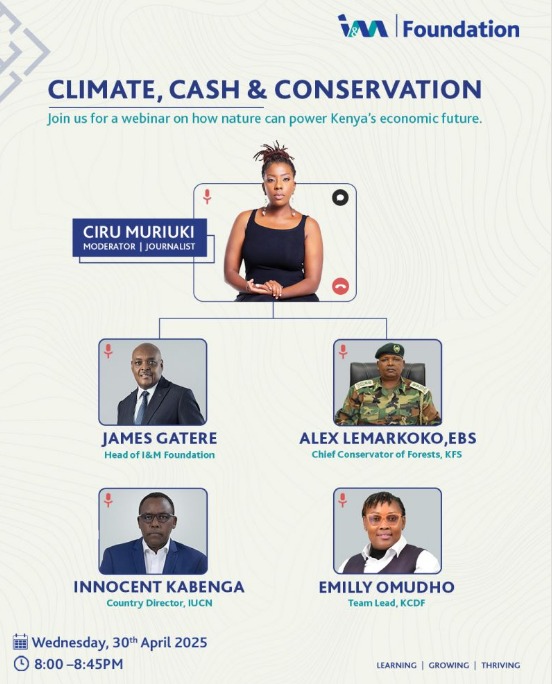ngechu's tweet photo. Climate, cash &amp; conservation...this is worth attending:
https://t.co/xlPwC4yNKL https://t.co/nXbRERaA5p