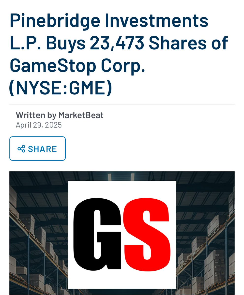 Follow the money. $GME