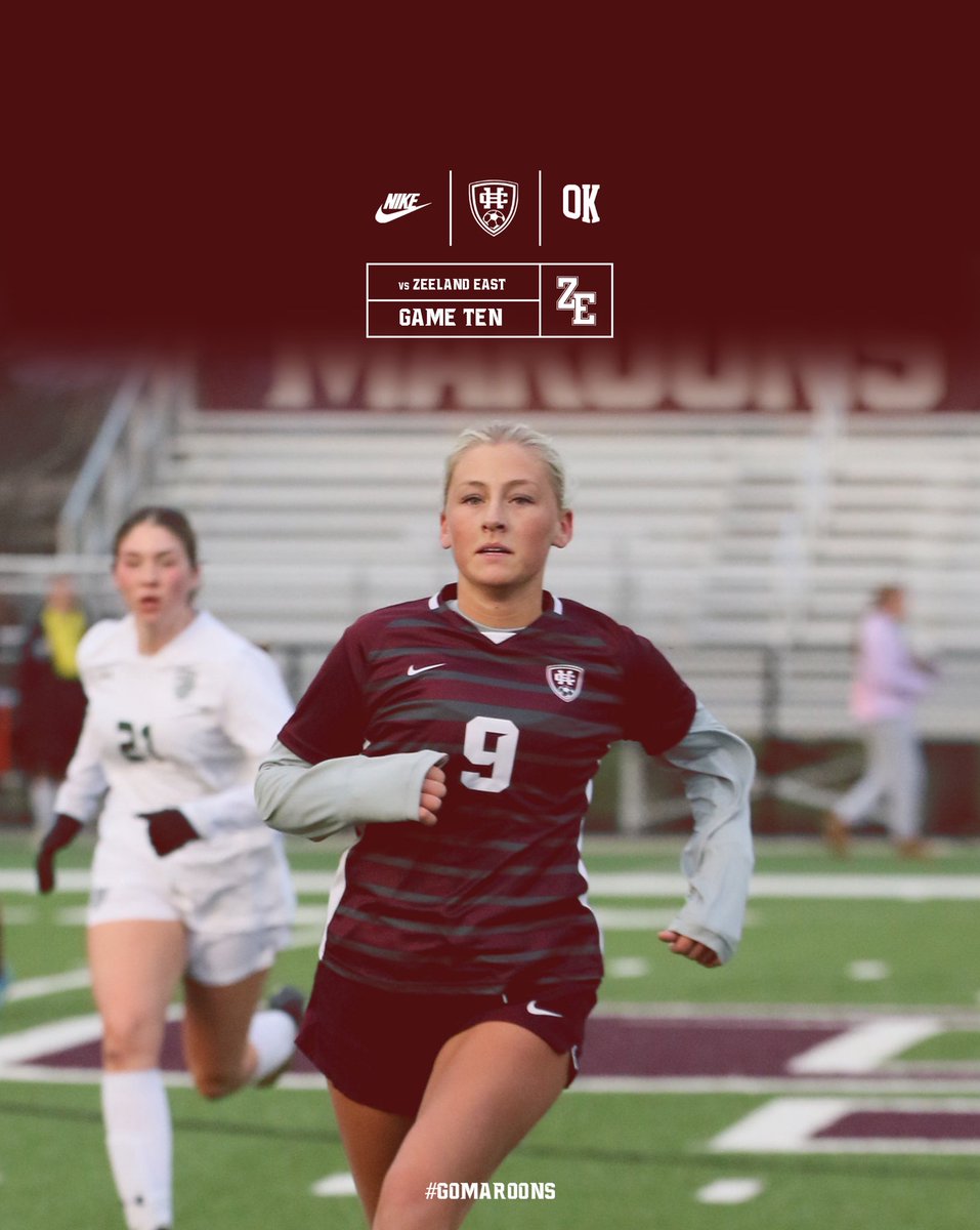 Game 🔟
⚽️ vs Zeeland East
🕖 7:15pm
#GoMaroons