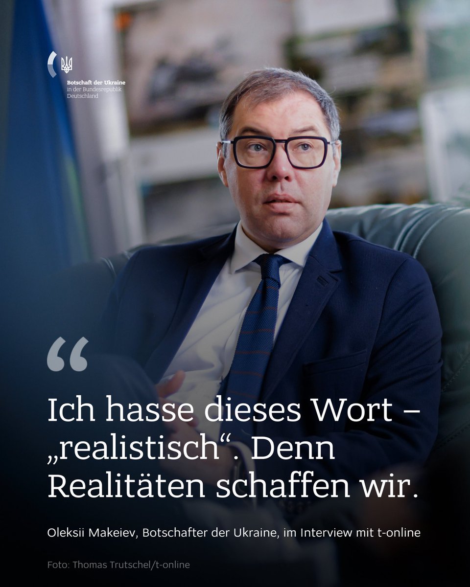 UKRinDEU's tweet photo. Wenn Marschflugkörper dein Haus treffen, wenn deine Kinder entführt werden, wenn deine Frau vergewaltigt wird, dann sagst du nicht: „Realistisch gesehen bin ich machtlos“.

Du kämpfst. Du gestaltest die Wirklichkeit.

Wir bestimmen unsere Zukunft. https://t.co/LS0REpHVqS