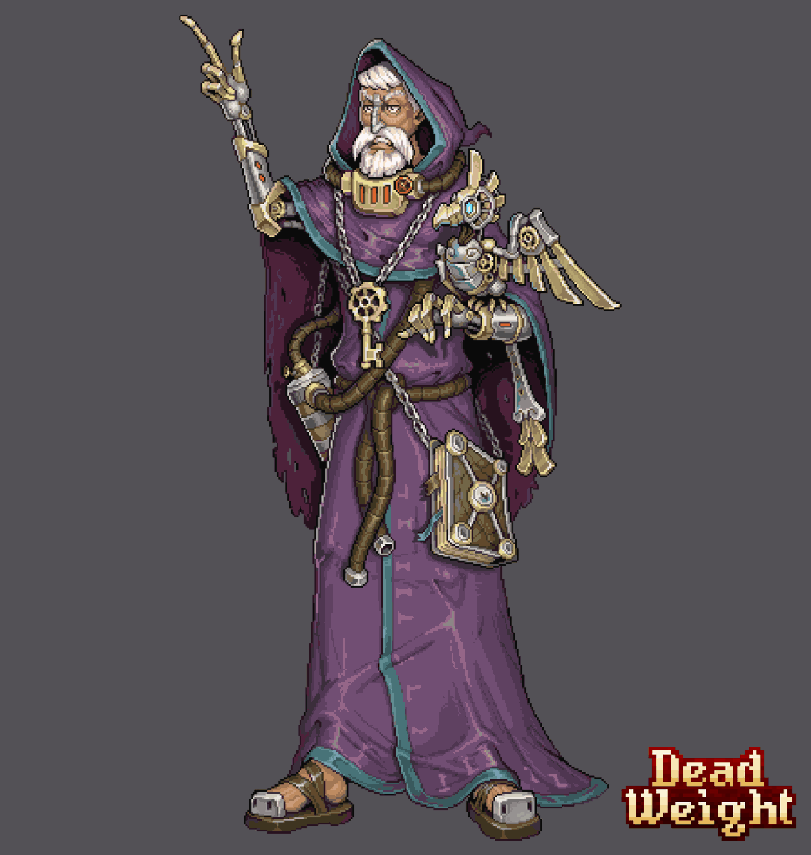 DeadWeight_OF's tweet image. Technopriests believe in science.
Using natural materials touched by the Abyss, they craft new weapons, ships, and even entire floating islands.
Rumor has it, the Technopriests don't get along too well with the Oracles...
#deadweight #turnbased #ドット絵