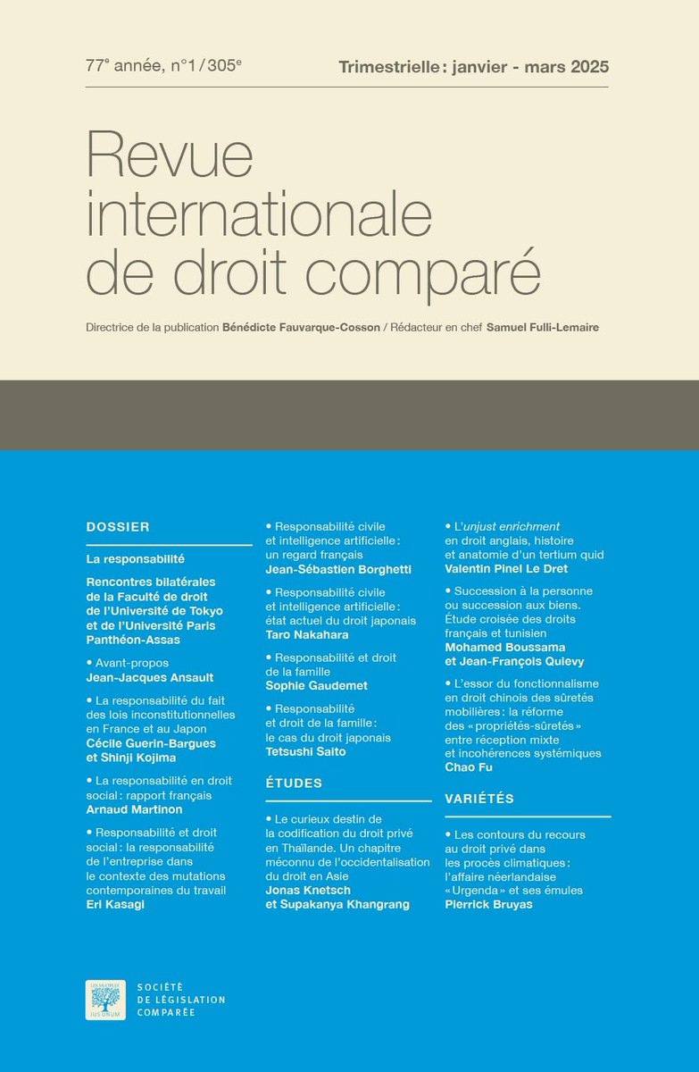 Société de législation comparée tweet media