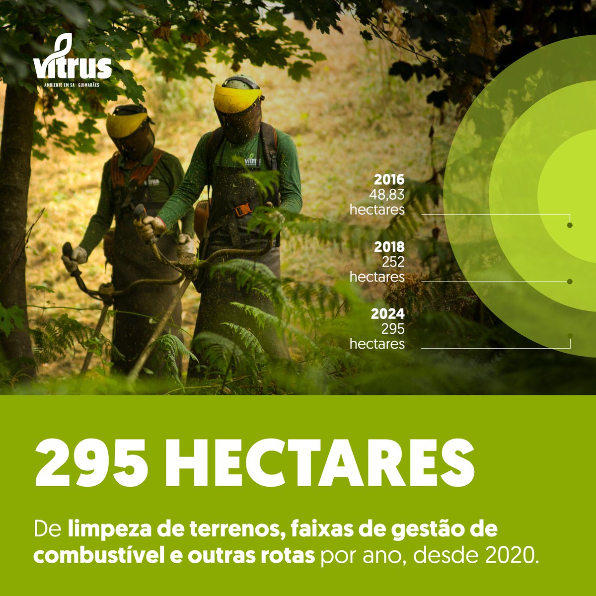 vitrus_ambiente's tweet photo. 📷 𝗦𝗮𝗯𝗶𝗮 𝗾𝘂𝗲 𝗼𝘀 𝗘𝘀𝗽𝗮ç𝗼𝘀 𝗩𝗲𝗿𝗱𝗲𝘀 𝗱𝗮 𝗩𝗶𝘁𝗿𝘂𝘀 é responsável pela manutenção de jardins, parques e zonas ajardinadas do concelho, assim como das áreas florestais, promovendo o bem-estar, a biodiversidade e a melhoria da qualidade de vida dos Vimaranenses. https://t.co/ZsHDCx2akW