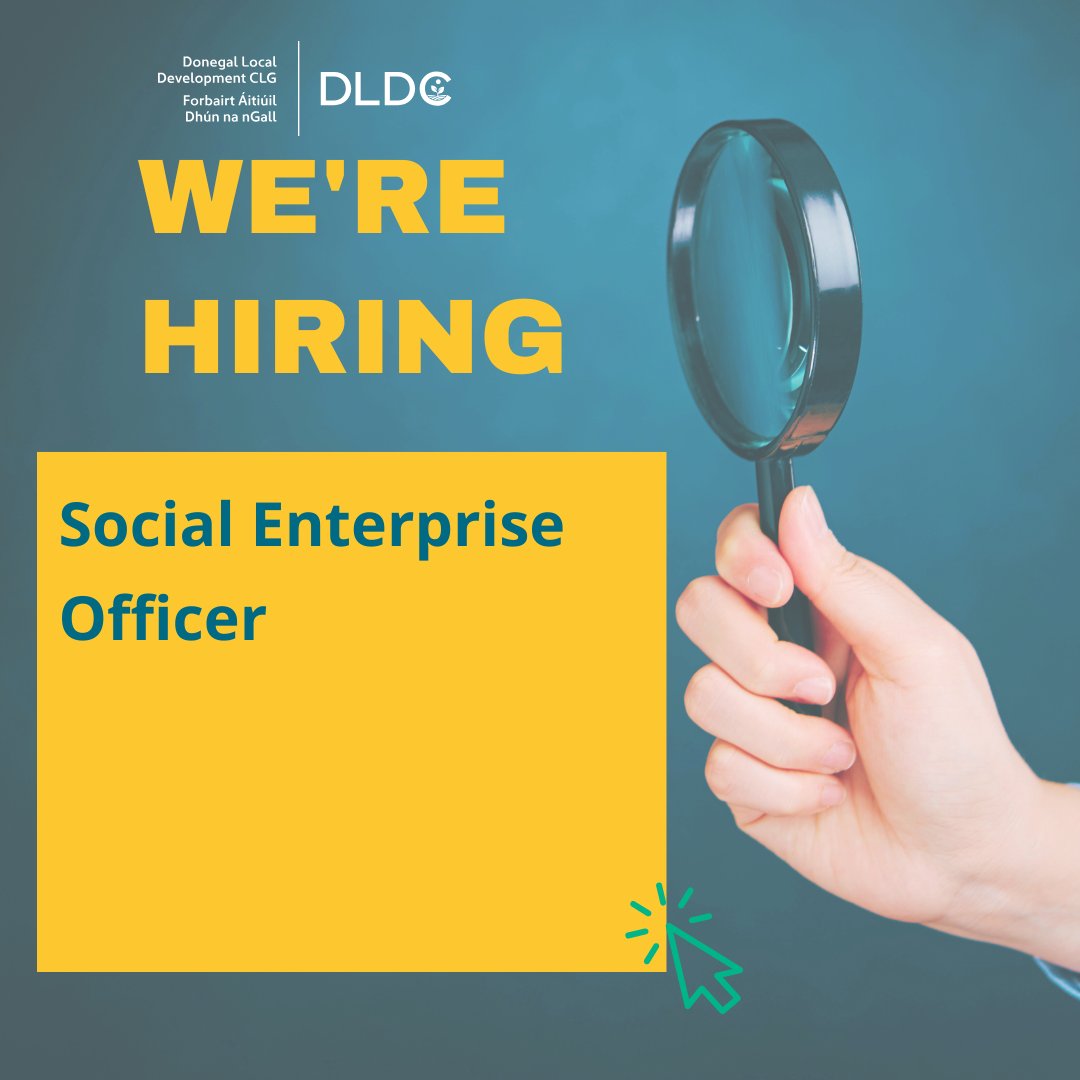 🚨 We're hiring! DLDC is looking for a Social Enterprise Officer to support community-led enterprise across Donegal.

📍 Donegal | 📅 Until 2028 | 💼 Full-time | 🔗 dldc.org
#DLDC #SocialEnterprise #DonegalJobs #NowHiring