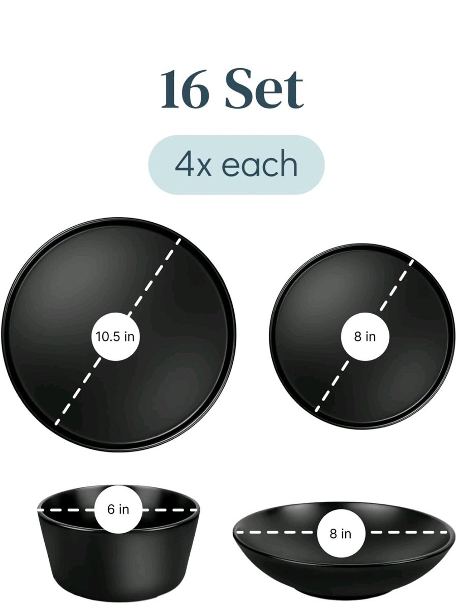 jordan_mais's tweet image. Elevate your dining experience with this sleek matte black dinnerware set! Dishwasher &amp;amp; microwave safe, it's a perfect blend of style and convenience. 🍽️🔗 Check it out: amzn.to/42ByhME #HomeEssentials #Dinnerware