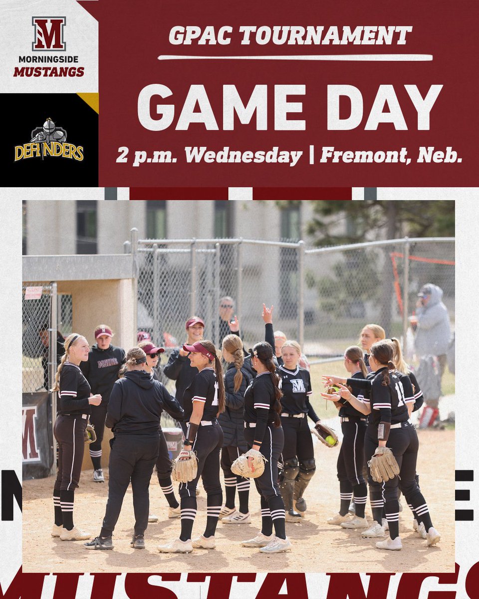 🥎
🏟️ GPAC Tournament
🆚 Dordt
📆 Wednesday
⏰ 2 p.m.
📍Fremont, Neb. 
📊📹 mside.me/498dpwr