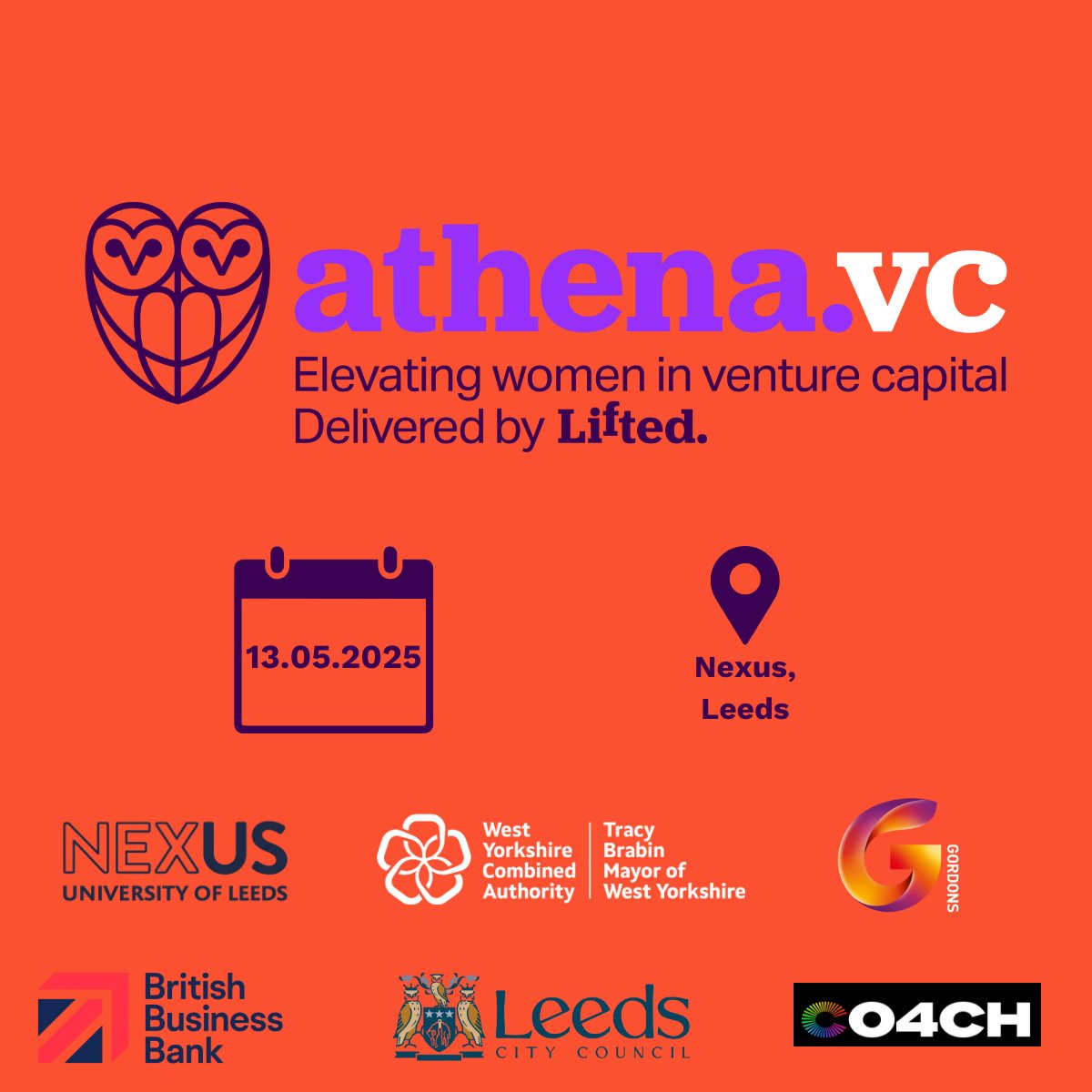 Calling all women in venture capital. Join us at the Athena VC Festival 2025, hosted by Lifted Ventures. This is your platform to connect, innovate and address the challenges women face in the industry.  
13 May at Nexus, University of Leeds
Register now: liftedventures.co.uk/athena-vc-fest…