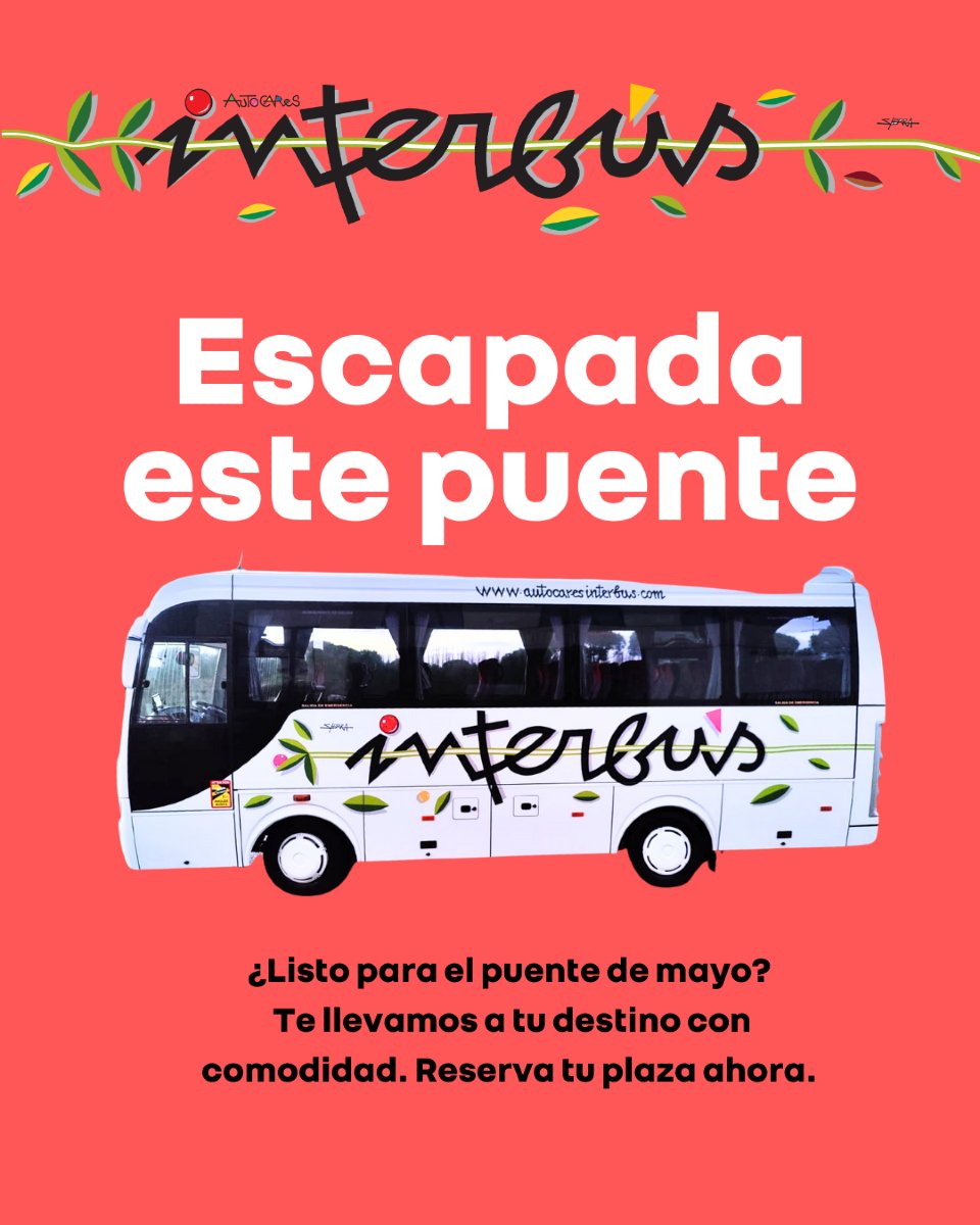 AutocarInterbus's tweet photo. ¿Necesitas un respiro? 🌄 ¿Dónde te gustaría ir este puente? #Valladolid #autocaresinterbus https://t.co/rlH51202ys
