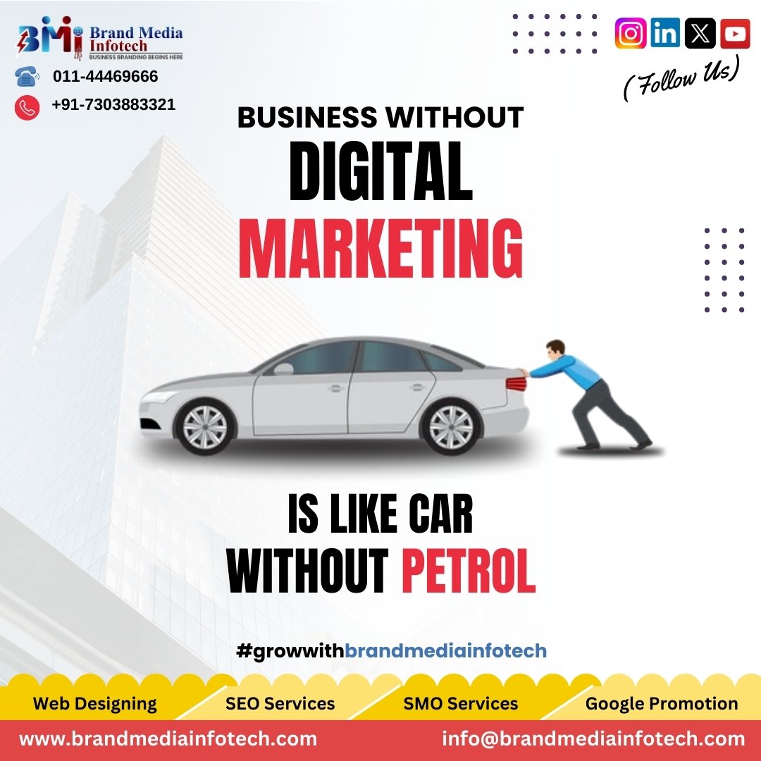 brandmediainfo's tweet photo. π« No digital marketing means no growth-promoting fuel!
@brandmediainfotech
#DigitalMarketing #GrowWithInvoidea #MarketingMatters #BusinessGrowth #OnlineMarketing #BrandAwareness #SocialMediaMarketing #DigitalStrategy #MarketingTips #SmallBusinessSupport #brandmediainfotech https://t.co/J7qK5l8A2e