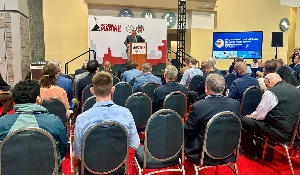 NAVAIR (@navairnews) on Twitter photo ISR to logistics support, UAS are transforming the battlespace. Lt. Col. Eric DuChene, MQ-9 Reaper lead, and Gregg Skinner, Small UAS program manager spoke at <a href="/ModernDayMarine/">Modern Day Marine</a> April 29 and brought insight into how these programs are enhancing the Marine Corps’ mission. ISR to logistics support, UAS are transforming the battlespace. Lt. Col. Eric DuChene, MQ-9 Reaper lead, and Gregg Skinner, Small UAS program manager spoke at <a href="/ModernDayMarine/">Modern Day Marine</a> April 29 and brought insight into how these programs are enhancing the Marine Corps’ mission.