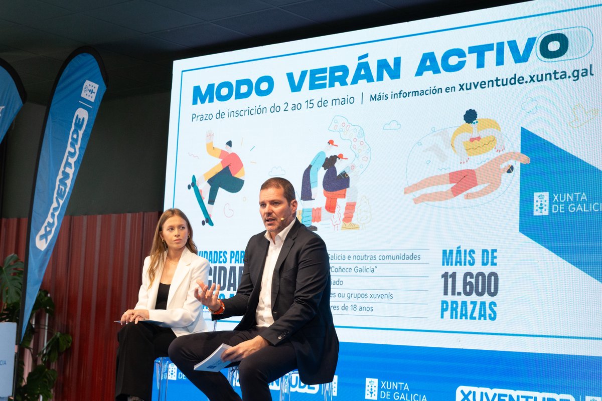 📢 Abrimos o venres o prazo de solicitude nos campamentos con seis novas experiencias

👥 A campaña `Modo verán activo´ conta cunha oferta récord de prazas, 11.630 en total, 100 máis que o ano pasado

ℹ️ xunta.gal/notas-de-prens…