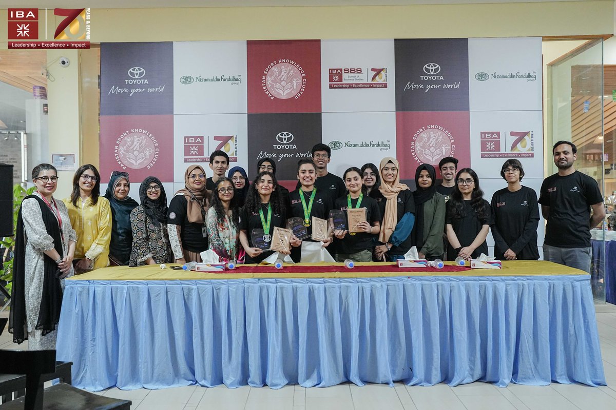 ibakhiofficial's tweet photo. Game Changers at IBA! 🎯
IBA Karachi, through SBS & the Pakistan Sports Knowledge Cluster, hosted squash stars Mehwish, Mahnoor & Sehrish Ali. The sisters shared their inspiring journey & Olympic dreams—highlighting IBA’s support for rising talent.#IBAKarachi #PSKC #Sports https://t.co/ncUCdJgi0b