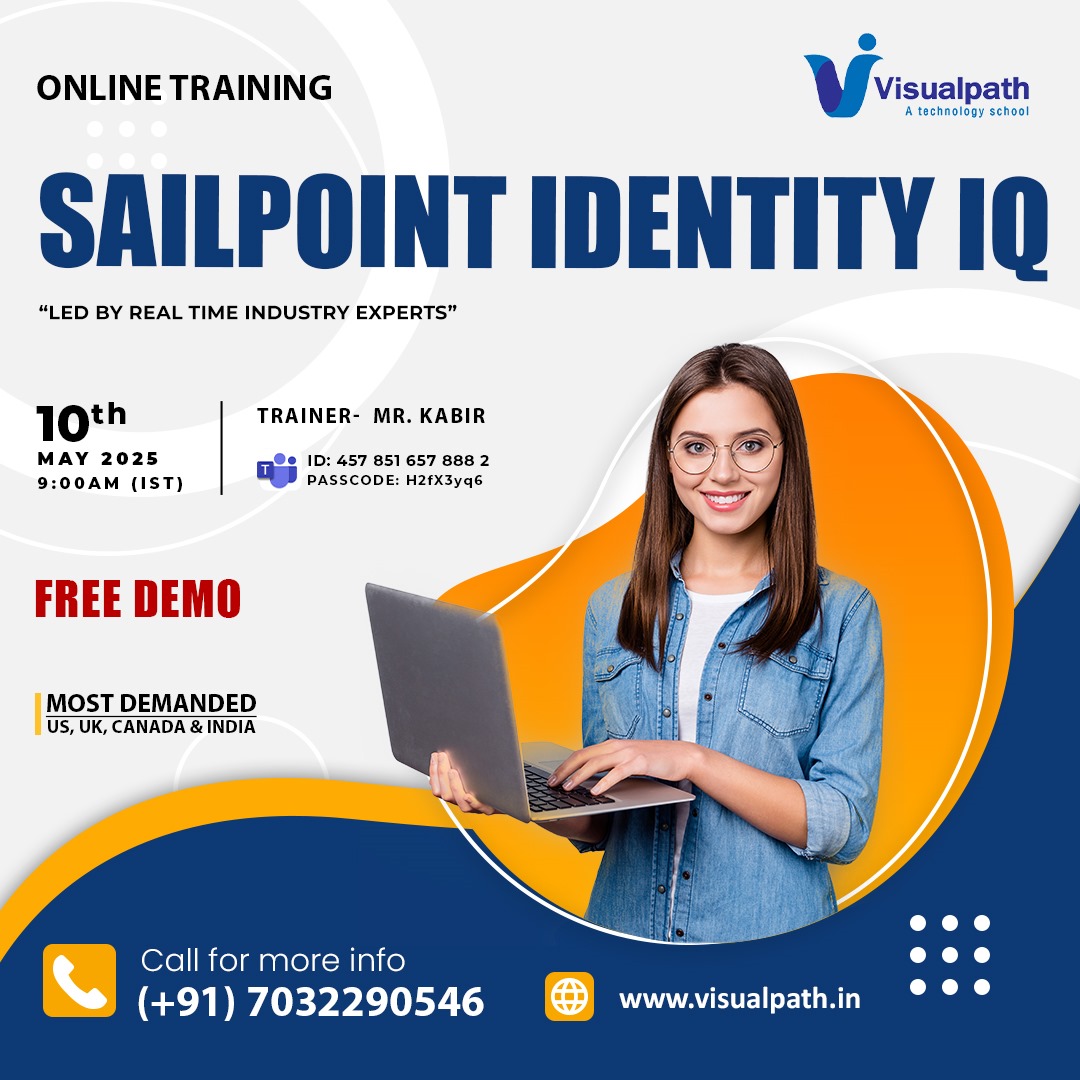 VisualpathPro's tweet photo. Teams link: https://t.co/0M4Wj50TCk
Meeting ID: 457 851 657 888 2
Passcode: H2fX3yq6
Attend Online #FreeDemo On #SailPointIdentityIQ
Demo on: 10th May 2025 @ 9:00 AM (IST).
Call us: +91 7032290546
WhatsApp: https://t.co/JwGoDA7iwF
Visit: https://t.co/HaHjH82JUr
#SailPoint https://t.co/ciQ6xTNsWf