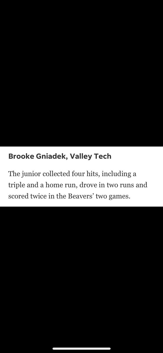 brookegniadek's tweet photo. Excited to have hit another lead-off home run yesterday 💣. Also, last week was nominated for the @tgsports Central Mass Player of the Week for the second week in a row. Thank you for all of the votes last week!! 

@NEUnity18u @VAUnitySB @ExtraInningSB https://t.co/3uBYRju5q0